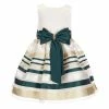 Wholesale ❤️ Rare Editions Little 👧 Girls 2T-6X Sleeveless Mikado Metallic Striped Organza 👗 Dress & Matching Bow Headband Hunter/gold/ivory 🧨 -Rare Editions Shop unnamed file 18