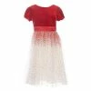 Cheapest ⌛ Rare Editions Big 👧 Girls 7-16 Velvet/Glitter-Accented Mesh Fit-And-Flare 👗 Dress Red ⌛ -Rare Editions Shop unnamed file 189