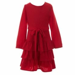 Best reviews of 👍 Rare Editions Big 👧 Girls 7-16 Pique Glitter Knit Tiered Ruffle 👗 Dress ✨ -Rare Editions Shop unnamed file 2