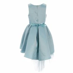 Cheap 😍 Rare Editions Big 👧 Girls 7-16 Sleeveless Satin/Mesh Tiered High-Low-Hem Ballgown Sage 💯 -Rare Editions Shop unnamed file 265