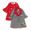 Best Sale 🥰 Rare Editions Little 👧 Girls 2T-6X 🎄 Christmas Snowflake-Printed 👗 Dress, Snowflake Scarf & Striped 🎄 Christmas Tree 👗 Dress Set Red 🌟 -Rare Editions Shop unnamed file 275