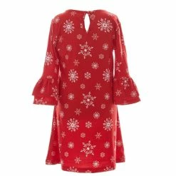 Best Sale 🥰 Rare Editions Little 👧 Girls 2T-6X 🎄 Christmas Snowflake-Printed 👗 Dress, Snowflake Scarf & Striped 🎄 Christmas Tree 👗 Dress Set Red 🌟 -Rare Editions Shop unnamed file 280