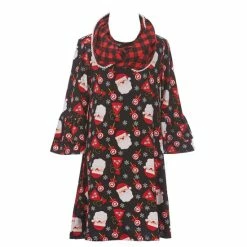 Deals 🎁 Rare Editions Big 👧 Girls 7-16 ❄ Christmas Buffalo-Checked Santa-Face Shift 👗 Dress, Mixed-Media Santa-Face Shift 👗 Dress, & Scarf Set Black ❤️ -Rare Editions Shop unnamed file 321