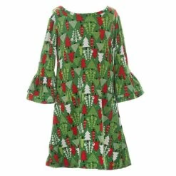 Buy 🧨 Rare Editions Little 👧 Girls 2T-6X 2 🎅 Christmas Themed 👗 Dresses Striped Reindeer & Tree Printed Red 👏 -Rare Editions Shop unnamed file 327