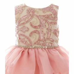 Brand new 🥰 Rare Editions Little 👧 Girls 2T-6X Ribbon Soutache Organza Cascade Printed 👗 Dress Blush 👏 -Rare Editions Shop unnamed file 345