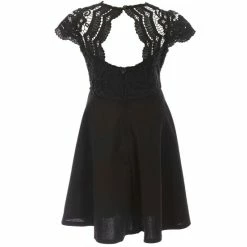 Promo 🔥 Rare Editions Big 👧 Girls 7-16 Scalloped-Lace/Scuba Fit-And-Flare 👗 Dress Navy ⭐ -Rare Editions Shop unnamed file 36