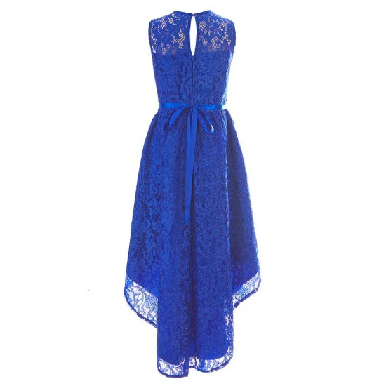 Cheap ๐ Rare Editions Big ๐ง Girls 7-16 Glitter Stretch Lace Hi-Lo ๐ Dress Royal โ 4 Cheap ๐ Rare Editions Big ๐ง Girls 7-16 Glitter Stretch Lace Hi-Lo ๐ Dress Royal โ - Image 2