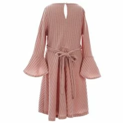 Best Sale 🔥 Rare Editions Big 👧 Girls 7-16 Sleeveless Faux-Fur Vest & Bell-Sleeve Brushed-Rib-Knit Fit-And-Flare 👗 Dress 2-Piece Set Blush ✨ -Rare Editions Shop unnamed file 379