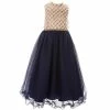 Cheap ❤️ Rare Editions Little 👧 Girls 2T-6X Sequin Mock Neck Wire Hem Mesh Maxi 👗 Dress Navy 🔔 -Rare Editions Shop unnamed file 386