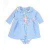 Coupon 🎉 Rare Editions Baby 👧 Girls 3-24 Months Printed Knit 👗 Dress & Textured Knit 🧥 Coat Set Light Blue 😍 -Rare Editions Shop unnamed file 390