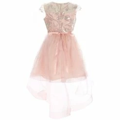 Cheap ⌛ Rare Editions Little 👧 Girls 2T-6X Glitter Sequin-Embellished Embroidered Bodice Mesh-Skirted Fit-And-Flare 👗 Dress Blush 👏 -Rare Editions Shop unnamed file 397