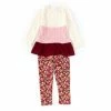 Wholesale 🤩 Rare Editions Little 👧 Girls 2T-6X Long-Sleeve Color Block Tunic Top & Floral-Printed Leggings 2-Piece Set Burgundy ❤️ -Rare Editions Shop unnamed file 406