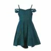 Buy 🔔 Rare Editions Big 👧 Girls 7-16 Rhinestone Off-The-Shoulder Iridescent Lurex Hi-Low 👗 Dress Peacock 🤩 -Rare Editions Shop unnamed file 414