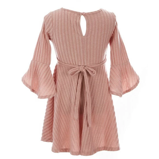 Outlet โ๏ธ Rare Editions Little ๐ง Girls 2T-6X Sleeveless Faux-Fur Vest & Bell Sleeve Brushed-Rib-Knit Fit-And-Flare ๐ Dress 2-Piece Set Blush ๐ฅ 6 Outlet โ๏ธ Rare Editions Little ๐ง Girls 2T-6X Sleeveless Faux-Fur Vest & Bell Sleeve Brushed-Rib-Knit Fit-And-Flare ๐ Dress 2-Piece Set Blush ๐ฅ - Image 4