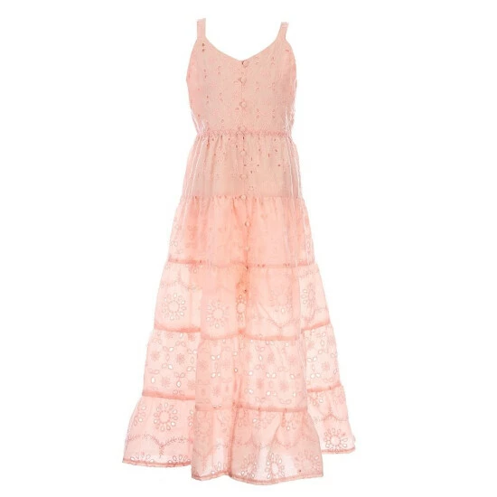 Discount โ๏ธ Rare Editions Big ๐ง Girls 7-16 Sleeveless Eyelet-Embroidered Tiered Long ๐ Dress Blush ๐ 3 Discount โ๏ธ Rare Editions Big ๐ง Girls 7-16 Sleeveless Eyelet-Embroidered Tiered Long ๐ Dress Blush ๐
