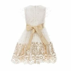 Cheapest 👍 Rare Editions Little 👧 Girls 4-6X Long-Sleeve Faux-Fur Bolero Jacket & Glitter-Accented Border-Hem 👗 Dress 2 Piece Set Ivory 🔔 -Rare Editions Shop unnamed file 464
