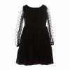 Flash Sale 🛒 Rare Editions Little 👧 Girls 2T-6X Long Sleeve Clip Dot Mesh Velvet Tired Illusion 👗 Dress Black 💯 -Rare Editions Shop unnamed file 469