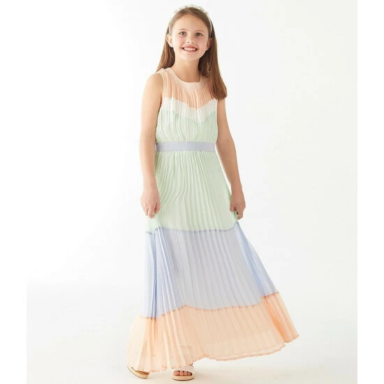 Coupon ๐ฅฐ Rare Editions Big ๐ง Girls 7-16 Sleeveless Color Block Pleated Maxi ๐ Dress Mint โญ 6 Coupon ๐ฅฐ Rare Editions Big ๐ง Girls 7-16 Sleeveless Color Block Pleated Maxi ๐ Dress Mint โญ - Image 4