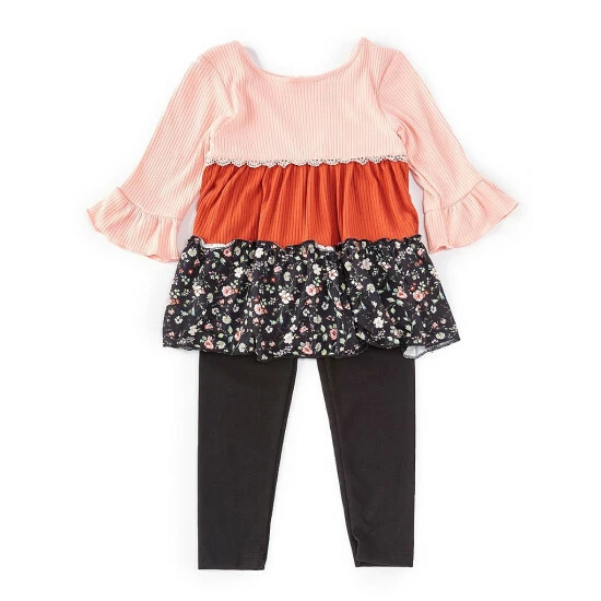 Promo ๐ Rare Editions Little ๐ง Girls 2T-6X Colorblock Mixed-Fabric Tunic & Legging Set Blush ๐ฅฐ 3 Promo ๐ Rare Editions Little ๐ง Girls 2T-6X Colorblock Mixed-Fabric Tunic & Legging Set Blush ๐ฅฐ