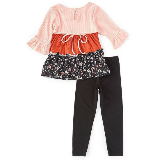 Promo ๐ Rare Editions Little ๐ง Girls 2T-6X Colorblock Mixed-Fabric Tunic & Legging Set Blush ๐ฅฐ 4 Promo ๐ Rare Editions Little ๐ง Girls 2T-6X Colorblock Mixed-Fabric Tunic & Legging Set Blush ๐ฅฐ - Image 2