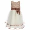 Best Pirce 👍 Rare Editions Little 👧 Girls 2T-6X Sleeveless Lace Bodice Tiered 👗 Skirt 👗 Dress Taupe 👏 -Rare Editions Shop unnamed file 543