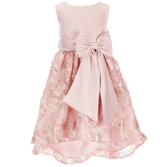 Discount ๐ฅ Rare Editions Little ๐ง Girls 2T-6X Sleeveless Bow Waist Satin Soutache High Low ๐ Skirt ๐ Dress Blush โ 3 Discount ๐ฅ Rare Editions Little ๐ง Girls 2T-6X Sleeveless Bow Waist Satin Soutache High Low ๐ Skirt ๐ Dress Blush โ