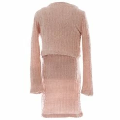 Best Pirce 🧨 Rare Editions Big 👧 Girls 7-16 Long-Sleeve Chenille Cardigan & Matching Sleeveless Shift 👗 Dress 2-Piece Set Blush 👍 -Rare Editions Shop unnamed file 567