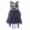 Cheapest ⭐ Rare Editions Little 👧 Girls 2T-6X Soutache-Embroidered-Bodice Mesh-Skirted Fit-And-Flare 👗 Dress Navy 🌟 -Rare Editions Shop unnamed file 585