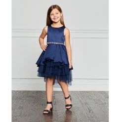 Cheap 🌟 Rare Editions Little 👧 Girls 2T-6X Satin Tiered Hi-Low Hem 👗 Skirt Party 👗 Dress 🛒 -Rare Editions Shop unnamed file 59