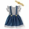 Promo ๐ Rare Editions Baby ๐ง Girls 3-24 Months Short-Sleeve Striped Knit Tee & Denim Jumper ๐ Dress Yellow ๐ฏ 2 Promo ๐ Rare Editions Baby ๐ง Girls 3-24 Months Short-Sleeve Striped Knit Tee & Denim Jumper ๐ Dress Yellow ๐ฏ -Rare Editions Shop unnamed file 593