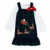 Top 10 ⭐ Rare Editions Little 👧 Girls 2T-6X Plaid Santa On Sleigh And Reindeer Jumper Over Rib Knit Top 👗 Dress Hunter Green 🔥 -Rare Editions Shop unnamed file 62