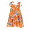 Deals 🔥 Rare Editions Little 👧 Girls 2T-6X Sleeveless Tie-Bow Floral Printed Tiered Babydoll 👗 Dress Orange ⭐ -Rare Editions Shop unnamed file 633