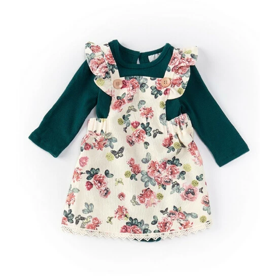 Deals ๐ฏ Rare Editions Baby ๐ง Girls 3-24 Months Floral-Printed Corduroy ๐ Dress & Solid Long-Sleeve Top 2-Piece Set Ivory ๐ 3 Deals ๐ฏ Rare Editions Baby ๐ง Girls 3-24 Months Floral-Printed Corduroy ๐ Dress & Solid Long-Sleeve Top 2-Piece Set Ivory ๐