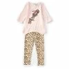 Buy 🛒 Rare Editions Little 👧 Girls 4-6X 3/4 Sleeve Giraffe Tee & Legging 2-Piece Set Pink 🎁 -Rare Editions Shop unnamed file 662