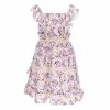 Discount 😍 Rare Editions Little 👧 Girls 4-6X Sleeveless Square Neck Floral Ruffle 👗 Dress Ivory ⭐ -Rare Editions Shop unnamed file 696