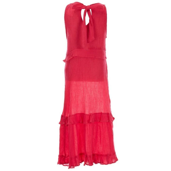 Buy ๐ Rare Editions Big ๐ง Girls 7-16 Sleeveless High-Neck Gauze Ruffle-Tiered Maxi ๐ Dress Fuchsia ๐ 4 Buy ๐ Rare Editions Big ๐ง Girls 7-16 Sleeveless High-Neck Gauze Ruffle-Tiered Maxi ๐ Dress Fuchsia ๐ - Image 2