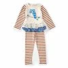 Cheapest ⌛ Rare Editions Little 👧 Girls 2T-6X Long-Sleeve Owl Mixed-Media Tee & Striped Leggings 2-Piece Set Oatmeal 👏 -Rare Editions Shop unnamed file 807