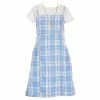 Outlet 🎉 Rare Editions Big 👧 Girls 7-16 Sleeveless Plaid Jumper 👗 Dress, Pointelle Knit Top & Coordinating Accessories 4-Piece Set Blue ⌛ -Rare Editions Shop unnamed file 819