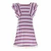 Coupon 🔔 Rare Editions Big 👧 Girls 7-16 Flutter Sleeve Striped Knit Shift 👗 Dress Multi ⌛