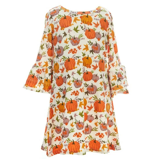 Best deal ๐ Rare Editions Little ๐ง Girls 2T-6X Long-Sleeve Pumpkin Shift ๐ Dress, Striped Pumpkin-Appliqued Fit-And-Flare ๐ Dress & Scarf Set Ivory ๐ฅฐ 4 Best deal ๐ Rare Editions Little ๐ง Girls 2T-6X Long-Sleeve Pumpkin Shift ๐ Dress, Striped Pumpkin-Appliqued Fit-And-Flare ๐ Dress & Scarf Set Ivory ๐ฅฐ - Image 2