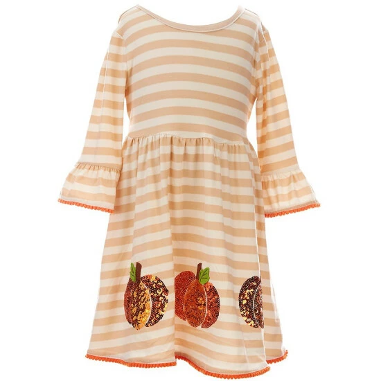 Best deal ๐ Rare Editions Little ๐ง Girls 2T-6X Long-Sleeve Pumpkin Shift ๐ Dress, Striped Pumpkin-Appliqued Fit-And-Flare ๐ Dress & Scarf Set Ivory ๐ฅฐ 5 Best deal ๐ Rare Editions Little ๐ง Girls 2T-6X Long-Sleeve Pumpkin Shift ๐ Dress, Striped Pumpkin-Appliqued Fit-And-Flare ๐ Dress & Scarf Set Ivory ๐ฅฐ - Image 3