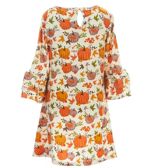 Best deal ๐ Rare Editions Little ๐ง Girls 2T-6X Long-Sleeve Pumpkin Shift ๐ Dress, Striped Pumpkin-Appliqued Fit-And-Flare ๐ Dress & Scarf Set Ivory ๐ฅฐ 8 Best deal ๐ Rare Editions Little ๐ง Girls 2T-6X Long-Sleeve Pumpkin Shift ๐ Dress, Striped Pumpkin-Appliqued Fit-And-Flare ๐ Dress & Scarf Set Ivory ๐ฅฐ - Image 6