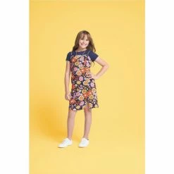 Deals 😉 Rare Editions Big 👧 Girls 7-16 Sleeveless Flower-Printed Challis Jumper 👗 Dress, Short-Sleeve Solid Knit Tee & Necklace 3-Piece Set Navy Multi 👏 -Rare Editions Shop unnamed file 859
