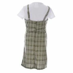 Discount 🥰 Rare Editions Big 👧 Girls 7-16 Sleeveless Menswear-Plaid Knit Jumper 👗 Dress, Short-Sleeve Solid Knit Tee & Necklace 3-Piece Set Sage 👍 -Rare Editions Shop unnamed file 871