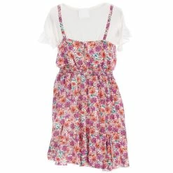 Discount 💯 Rare Editions Big 👧 Girls 7-16 Sleeveless Floral Challis Jumper, Knit Tee & Coordinating Accessories 4-Piece Set 😍 -Rare Editions Shop unnamed file 906