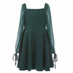 Discount ✨ Rare Editions Big 👧 Girls 7-16 Swiss-Dot-Sleeve Scuba-Crepe Fit-And-Flare 👗 Dress Hunter 🧨 -Rare Editions Shop unnamed file 98